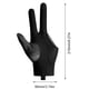 thumbnail image 2 of Guantes de entrenamiento de billar Universal 3 dedos guante de billar antideslizante para hombres y mujeres, 2 of 9