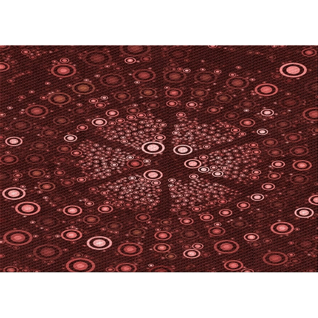 Ahgly Company Tapis Rectangulaire Intérieur Lavable en Machine Rouge Brique, 7 Pieds x 10 Pieds