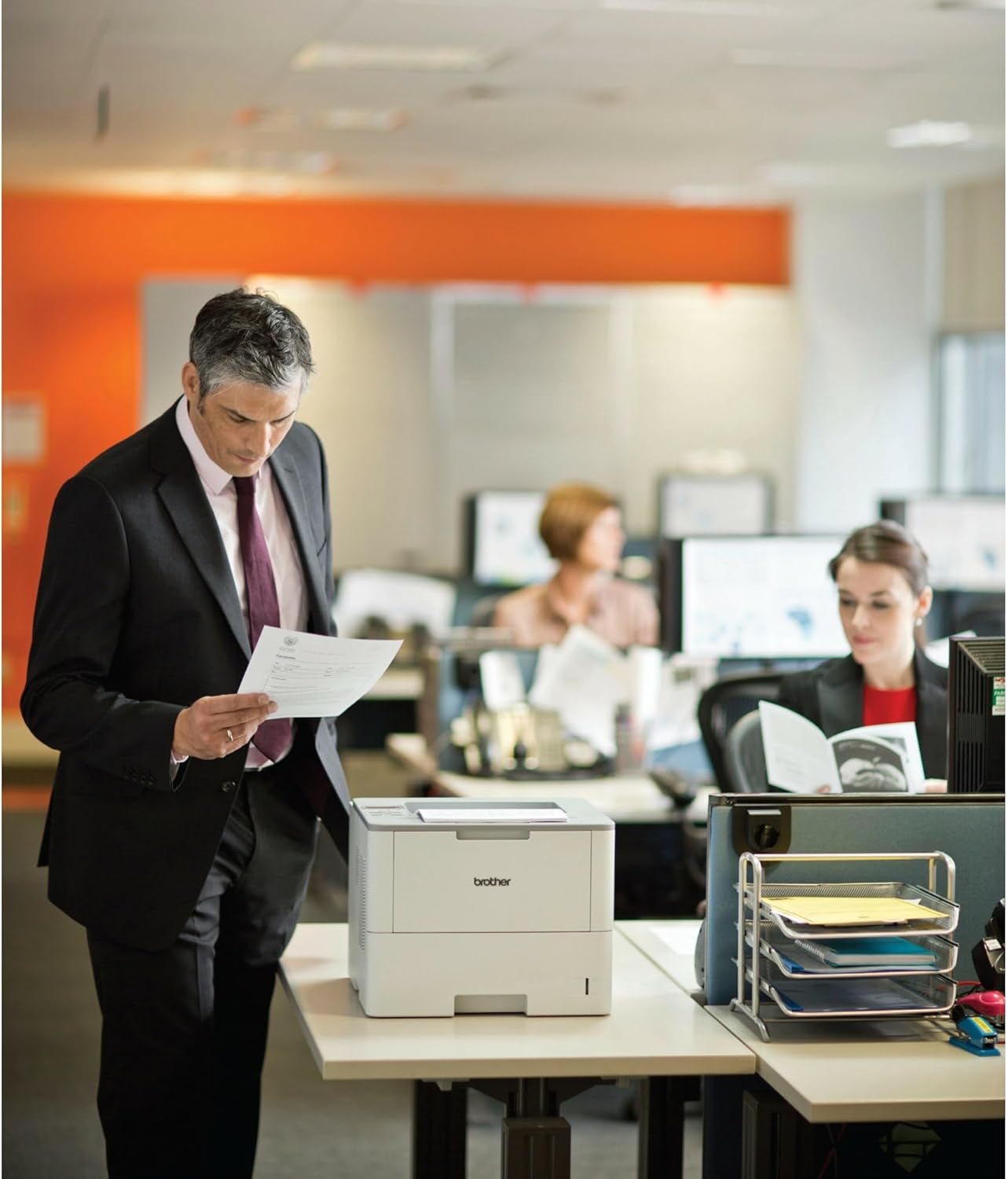 Brother Monochrome Laser Printer with Duplex - Print Upto 45 Pages Per Minute, HL-L6250DW