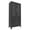 Black-B, variant on Lisonu 6-Level Metal Pantry Cabinet with Flip Doors, 73.62" Tall Kitchen Storage with Hazy PC Boards, Grey Utility Cabinet with 8 Hooks & Cable Management, for Bathroom Living Room