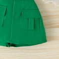 thumbnail image 5 of Fesfesfes 1-5 Years Kids Toddler Girls Clothes Set Summer Ruffle Sleeveless Graphic Tee Shirt Shorts Children Elastic Waist Clothing Sets(Green,18-24 Months), 5 of 7