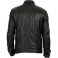 thumbnail image 2 of New Men Black Motorcycle Lambskin Leather Jacket Coat A405, 2 of 3