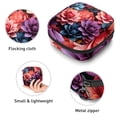 thumbnail image 3 of Petal Flower Sanitary Napkin Purse Storage Bag Zipper Pouch School Supplies Small Treat Pouch 4.7x6.6x6.6 in Made of Velvet, Sponge, 3 of 6