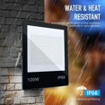 thumbnail image 2 of Foco Proyector LED Exterior 100W Antideslumbrante 6500K blanco frío, 2 of 4