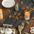 thumbnail image 4 of SM-XLHN Fall Gnomes Pumpkins Sunflower Maple Leaves Thanksgiving Table Runner, Seasonal Harvest Vintage Kitchen Dining Table Decoration for Indoor Outdoor Home Party Decor 13 x 72 Inch, 4 of 6