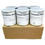 Military Surplus Freeze Dried Long Storage Food for Emergency Cinnamon Raisin Bread #10/19oz/Can- 6 Cans