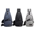 thumbnail image 1 of Paquete de 3 Bolsas de Hombre Macarena Paquete de Pecho Bolsa de Viaje Informal, 1 of 8