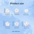 thumbnail image 2 of 600Pcs 6 Styles Flower Bead Caps Creamy White Spacer Beads Caps Plastic Imitation Pearl End Beads Cap Multi-Petal Flower Spacer Bead for DIY DIY Jewelry Making Hole: 1.5~1.6mm, 2 of 7