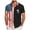 Black, variant on V-Neck T-Shirts Men, 250 Years America Hawaiian Shirts for Men | Printed Men's Casual Short Sleeve Button-Down Shirts, Patriotic Style(Grey,XL)