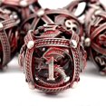 thumbnail image 2 of Metal Dice, 7 PCS Heavy Solid Metallic Dragon Dice Set for Dungeons and Dragon Tabletop Game D, 2 of 5
