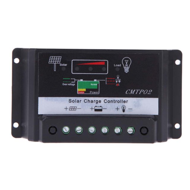 EeaseCA 15A Solar Panel Controller 12V/24V Without Battery