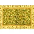 thumbnail image 1 of Ahgly Company Machine Washable Indoor Rectangle Oriental Yellow Traditional Area Rugs, 2' x 3', 1 of 4