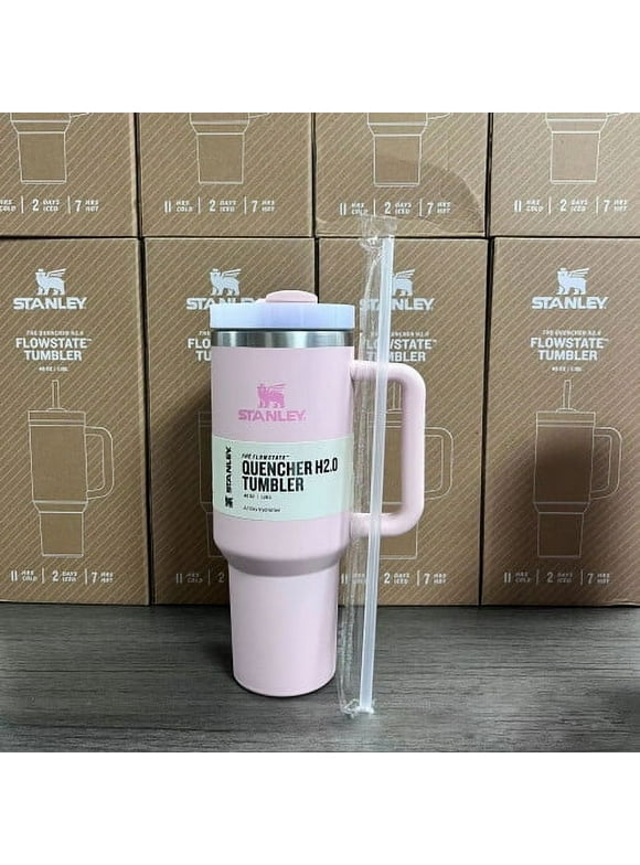 Stanley Quencher H2.0 FlowState 40oz Stainless Steel Tumbler Pink