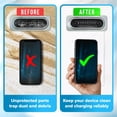 thumbnail image 4 of PortPlugs USB-C Anti Dust Plugs - Secure Fit, Wireless & Case Friendly - Protect Samsung, iPhone & Android Devices | 10 Pairs (Black), 4 of 9