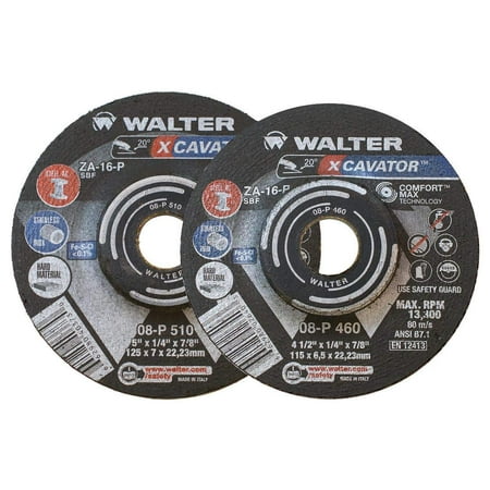 

Walter 08P600 XCAVATOR Grinding Wheel [Pack of 20] A-16-P Grit Finishing Wheel