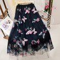 thumbnail image 3 of Skirts For Women Midi Length Embroidered Skirt High Waisted Fairy A Line Midi Skirt For Party Carnival Elastic Waist Dance Dress Costume, 3 of 4