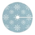 thumbnail image 6 of Yayeee Christmas Tree Skirt 35 inches for Xmas Tree Holiday Party Decoration, Gray Snowflake, 6 of 6