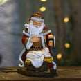 thumbnail image 1 of Resina estatuilel Estatua decorativa Adorno Arte Artesanía Santa Muñeca para Festival Boda Navidad Hogar Decoración navideña Colco Estatuilla de Papá Noel, 1 of 8