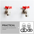 thumbnail image 3 of 2pcs Quick Connect Faucet Adapter Kitchen Sink Hose Attachments Copper Hose Adapter Sink Faucet Adapter Garden Hose Adapter, 3 of 9