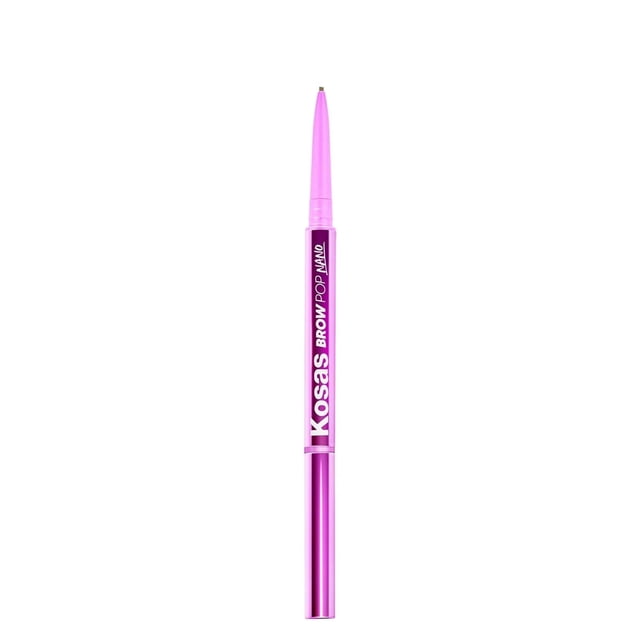 Kosas Brow Pop Nano - Lápiz de cejas ultrafino de 1 mm con punta de precisión - Cejas de aspecto natural con efecto pluma de trazo más fino - Uso durante todo el día Hipoalergénico para pieles sensi