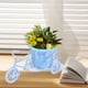 thumbnail image 4 of Cesta de flores artificiales para bicicleta, florero, soporte para flores, regalos con forma de bicicleta, soporte para plantas Azul, 4 of 8