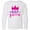 AA-White, variant on Inktastic Nap Queen, Crown, Stars - Pink Purple Long Sleeve Youth T-Shirt