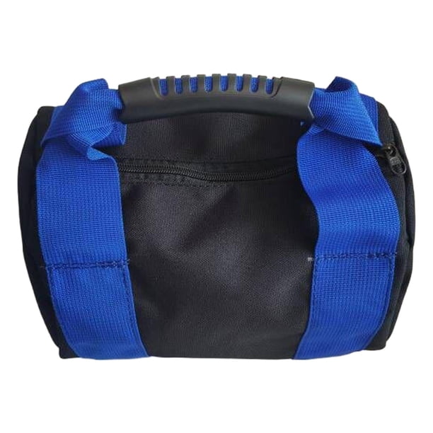 Bolsa de arena vacía personalizable para pesas rusas, ideal para ejercicios de fuerza en el gimnasio en casa. Azul