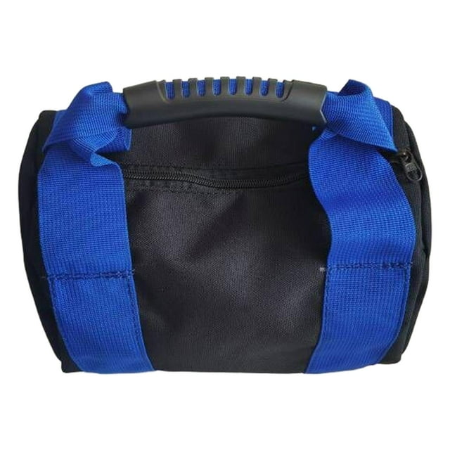 Bolsa de arena vacía personalizable para pesas rusas, ideal para ejercicios de fuerza en el gimnasio en casa. Azul