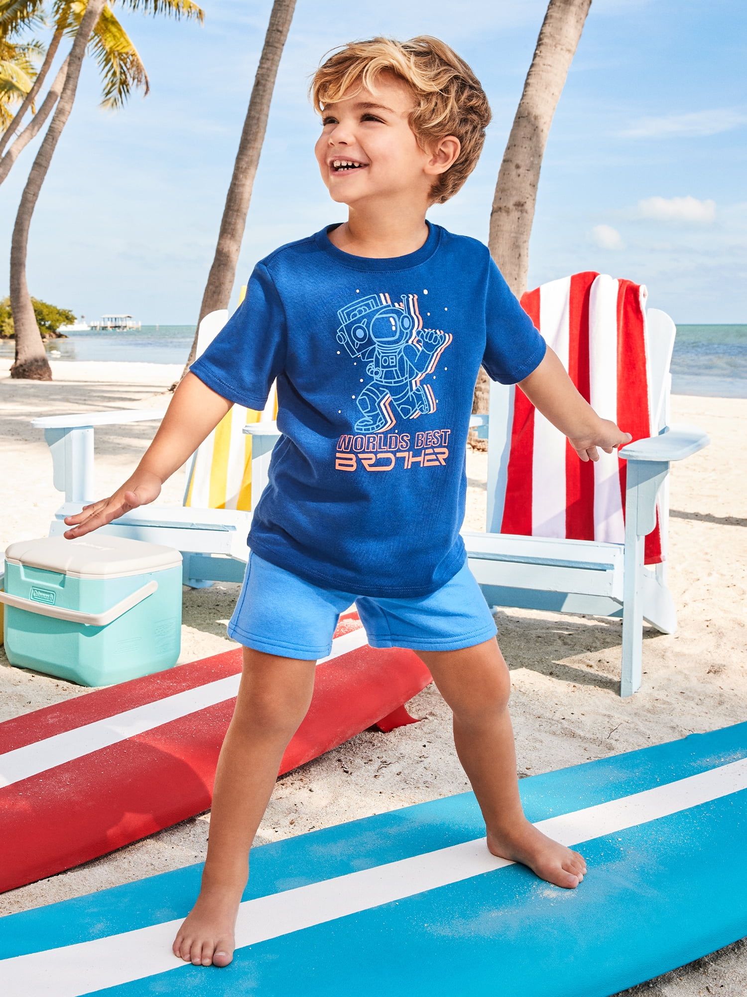 Garanimals Newborn, Baby & Toddler Boy Cotton Short-Sleeve Graphic T-Shirt, Sizes 0-6T