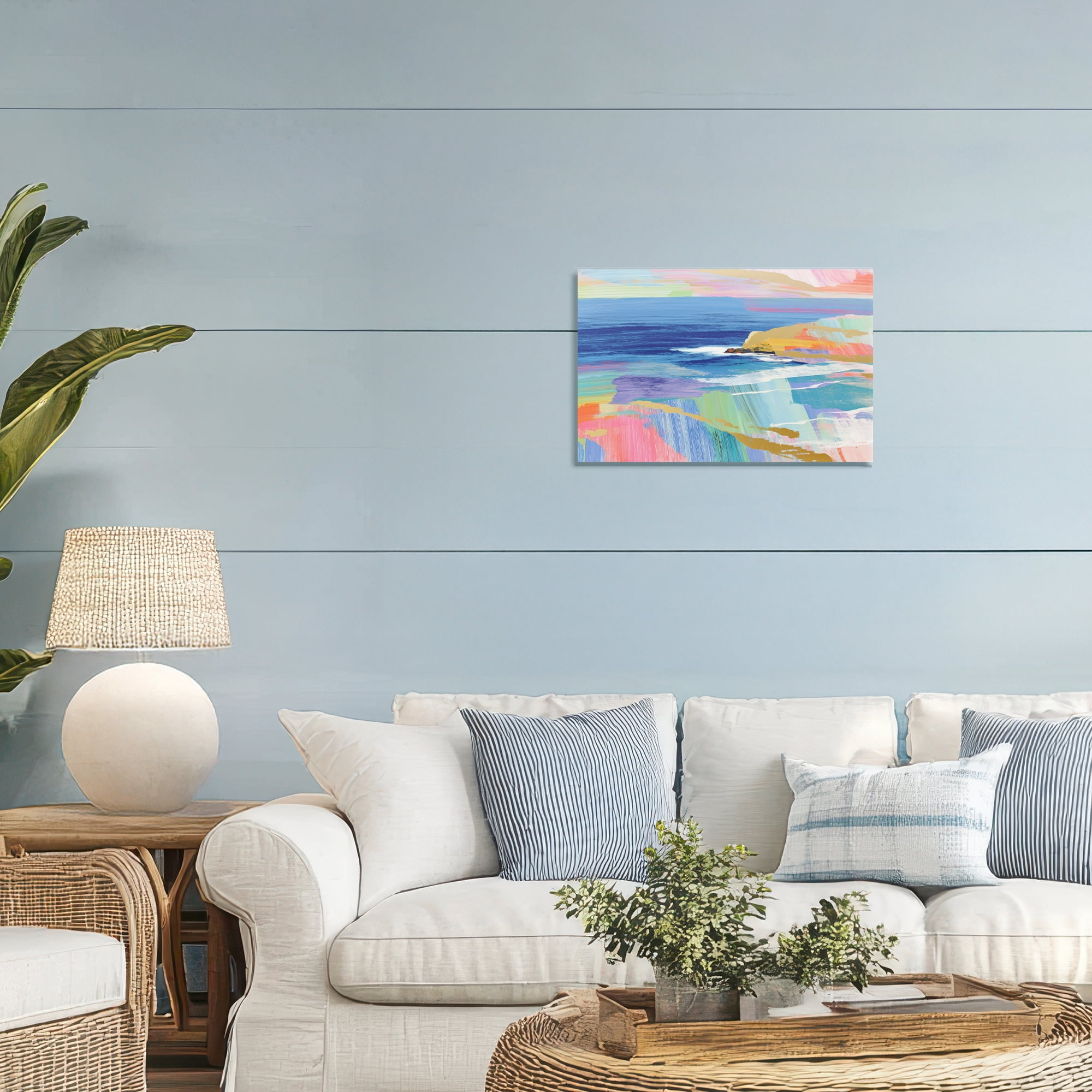 Stupell Industries Hawaii Coastline Abstraction Canvas Wall Art, design by Chromatic Storm Studio