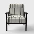 thumbnail image 3 of Designart "Minimalist Black And White I" Upholstered Transitional Accent Chair - Arm Chair, 3 of 5