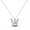 Blue purple hollowed out butterfly, variant on Solid 925 Sterling Silver Necklace Brilliant Star Moon AAA CZ Pendant For Women Birthday Valentine's Day Gift Jewelry