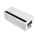 thumbnail image 5 of Pasacables rectangular para escritorio de computadora, organizador de cables, caja de gestión de cables Blanco, 5 of 9