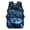 Blue Lightning T-Rex Print, variant on Sea Turtle Mushroom Print School Backpack for Ages 6-18 Large Capacity Ergonomic Padded Adjustable Straps for Elementary Middle High School Boys and Girls Back to School Daily Use