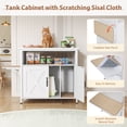thumbnail image 5 of JOIVI 40-50 Gallon Fish Tank Stand with Hidden Cat Litter Box Cabinet and Cat Perch, Cat Viewing Aquarium Stand with Storage Shelf, 36.2"x20.5" Tabletop, 660 LBS Capacity, White, 5 of 7