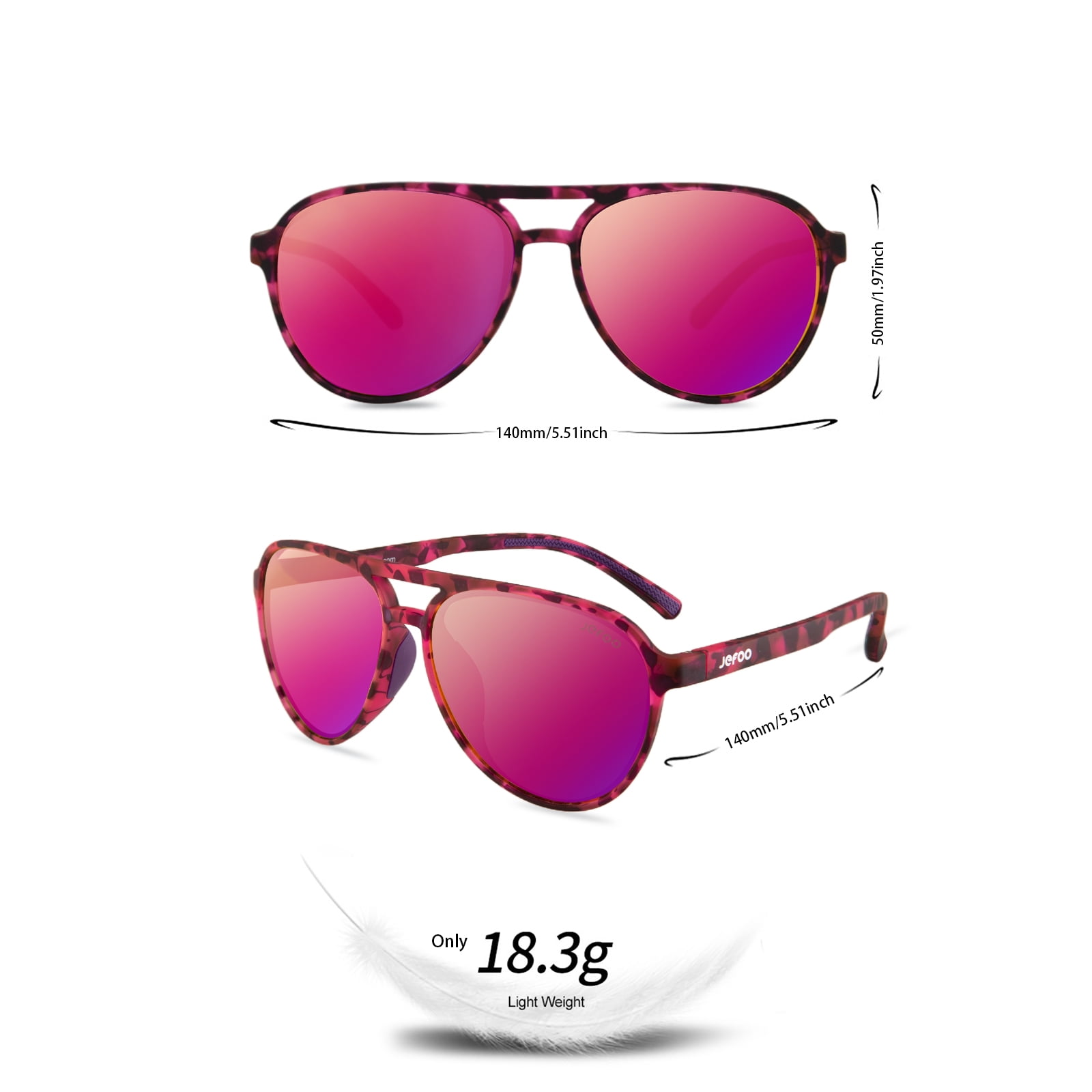 Polarized Aviator Sunglasses for Women Men Retro Trendy Sports Sunglasses for Outdoor UV400 Protection