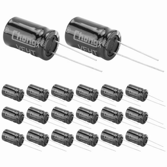 20 Pcs 13x21mm 2200uF 25V Radial Aluminum Electrolytic Capacitors
