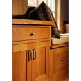thumbnail image 5 of Amerock Mulholland 3 in (76 mm) Center-to-Center Rustic Brass Cabinet Pull, 5 of 12