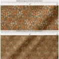thumbnail image 2 of Soimoi Brown Cotton Poplin Fabric Leaves,White Floral & Snake Reptile Print Sewing Fabric BTY 42 Inch Wide, 2 of 7