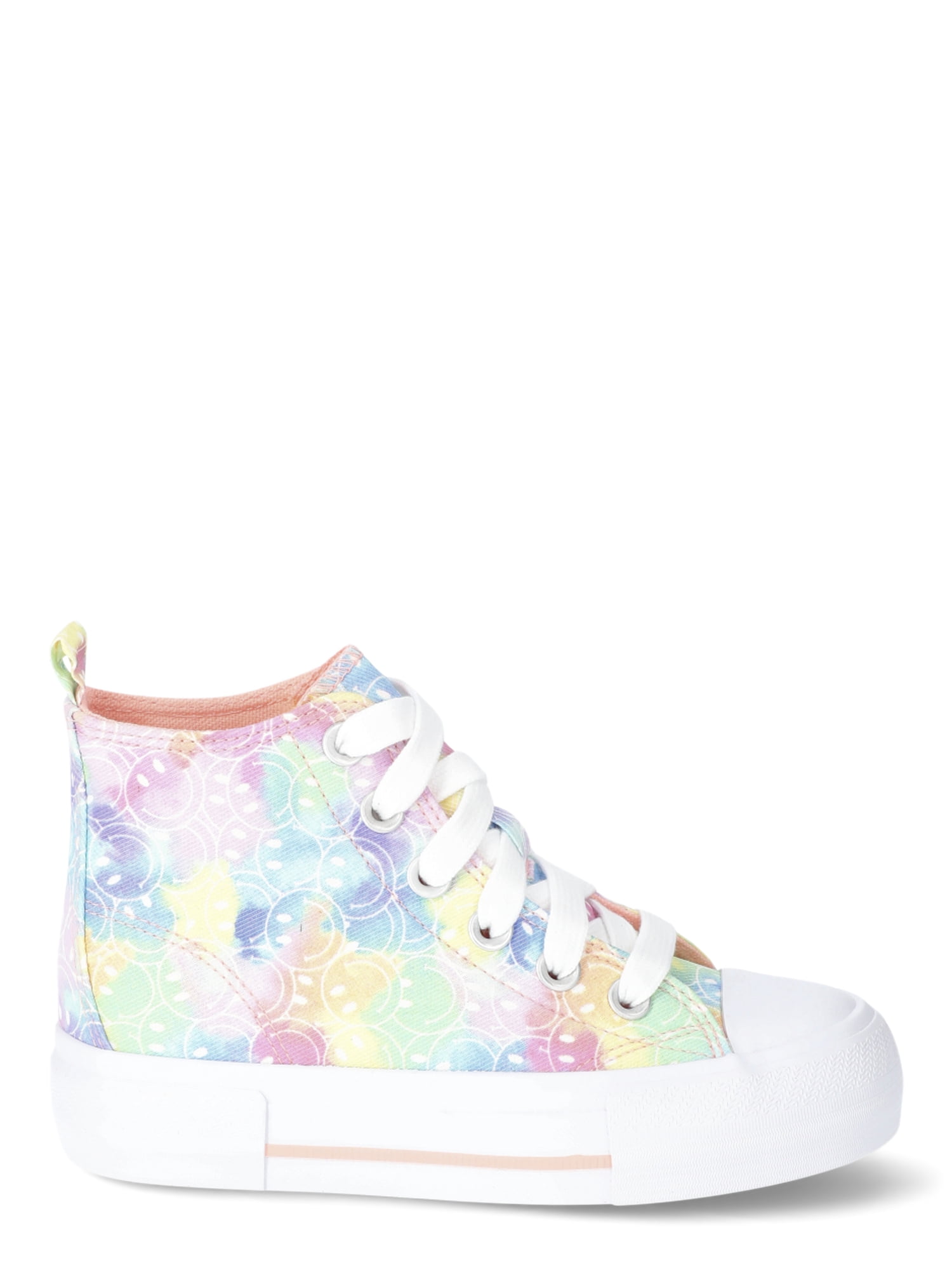 Wonder Nation Little Girls and Big Girls Platform High Top Sneakers, Sizes 13-6