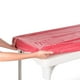 thumbnail image 1 of Mantel de plástico, color rojo y blanco, 240 x 76 cm, 8 pies, 1 of 7