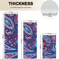 thumbnail image 4 of Blue Pioneer Flower and Paisley Pattern Kitchen Rugs Sets Of 3,Kitchen Runner Rugs Non Skid Washable,Decorative Kitchen Floor Mats for Kitchen,Sink,Laundry,17"x30"+ 17"x47" + 17"x59", 4 of 6