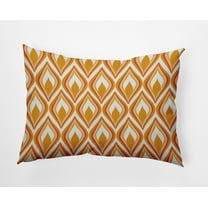 20" x 14" Simply Daisy Feathers Polyester Accent Pillow, Golden Mustard Qty 1