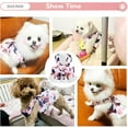 thumbnail image 3 of Dog Dress Harness and Leash Set for Small Dogs Floral Bow Tie Girl Puppy Dress Breathable Cute Princess Dog Dresses Spring Summer Pet Cat Clothes Skirt(Pink,X-Small), 3 of 6