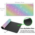 thumbnail image 6 of Large Mouse Pad Pink Gaming Mouse Pads Desk Mat for Women Computer Desk Pads Desk Pad Mat Non-Slip Rubber Base 35.4 X 15.7 for Game Office, Shiny Colorful Rainbow Background, 6 of 7