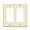 Light Almond, variant on ENERLITES Decorator Light Switch or Receptacle Outlet Wall Plate, Glossy Finish, Standard Size 3-Gang, Polycarbonate Thermoplastic, White