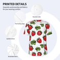 thumbnail image 5 of Rocae Hand Drawn Strawberry for Breathable Men's Baseball T-Shirt Fashionable Casual Baseball Jersey, Moisture-wicking Sportswear Medium, 5 of 9