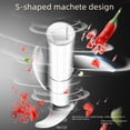 thumbnail image 4 of Manual Multi-Functional Kitchen Tool: Compact 304 Stainless Steel & PP Garlic Crusher for Mashing, Shredding, Chopping – Ideal for Home Cooking, Easy to Use & Store, Durable Gift for Cooking, 4 of 6