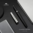 thumbnail image 3 of 2022 JinHao 86 Fountain Pen Classic Spin Stainless steel plastic blue red Signature Stationery Supplies Ink Pens Blue 0.38, 3 of 6