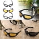 thumbnail image 2 of Gafas a prueba de viento de la motocicleta Macarena paquete de 3 protección de sol Motocross lentes Transparentes amarillos, 2 of 8